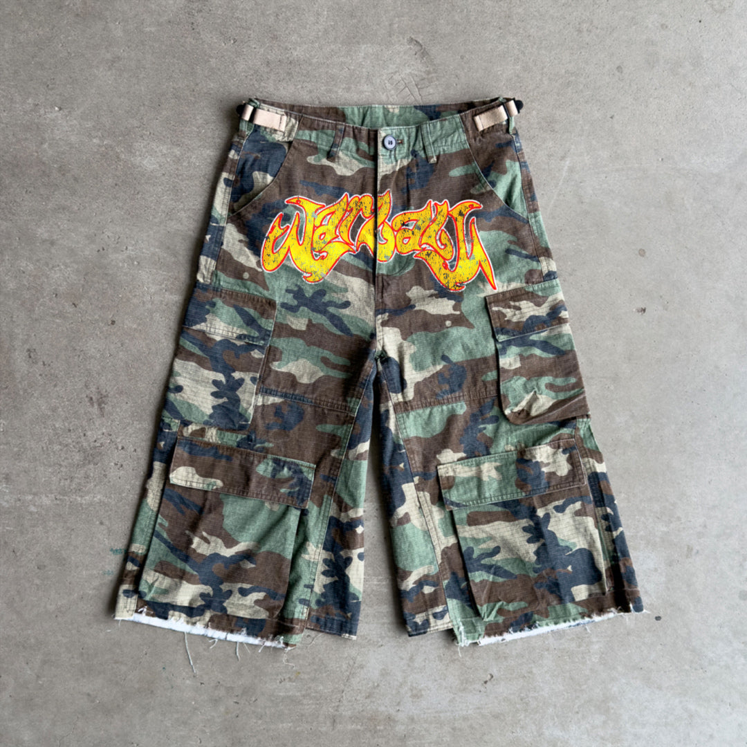 War Baby Camo Cargo Shorts
