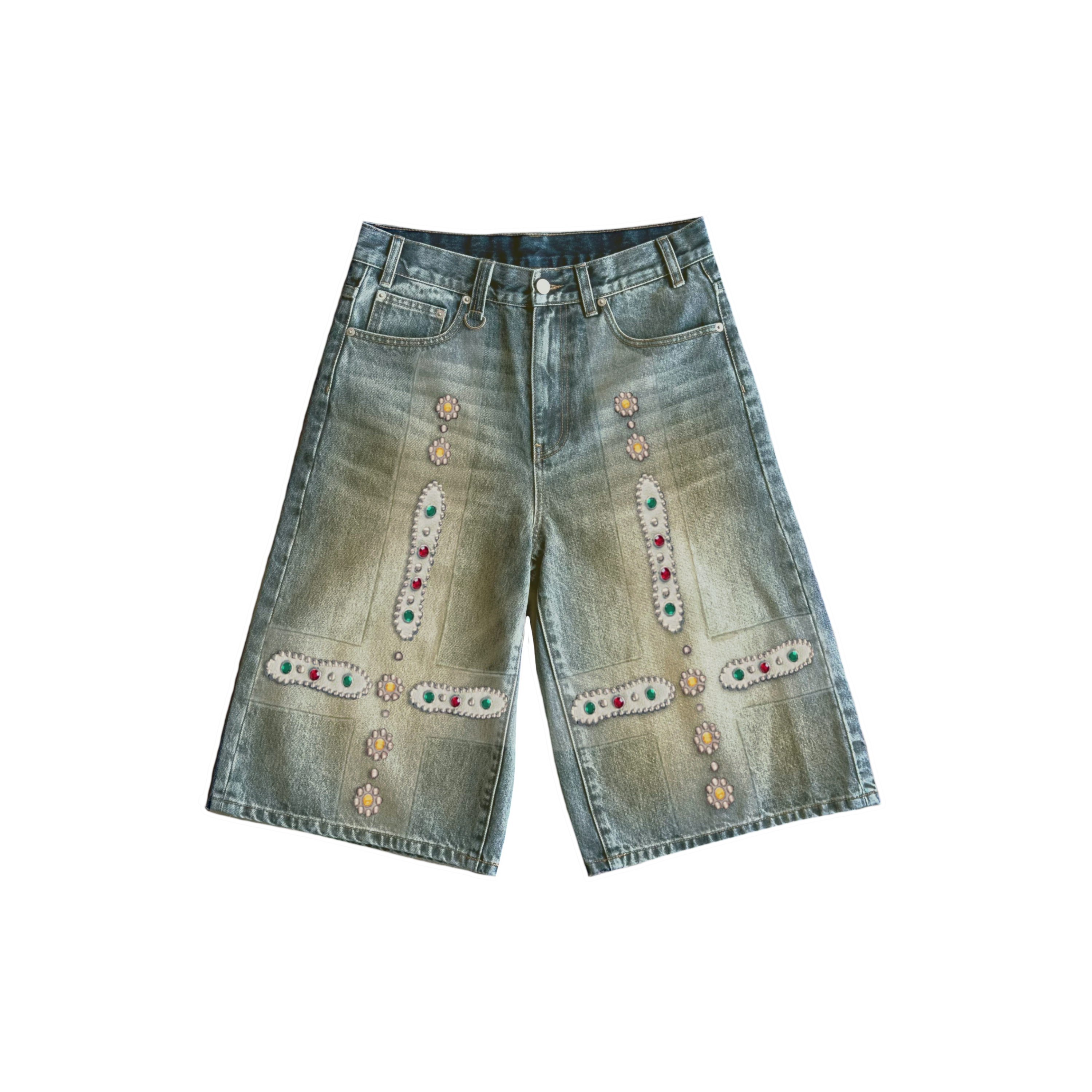 Blue Sapphire Jorts