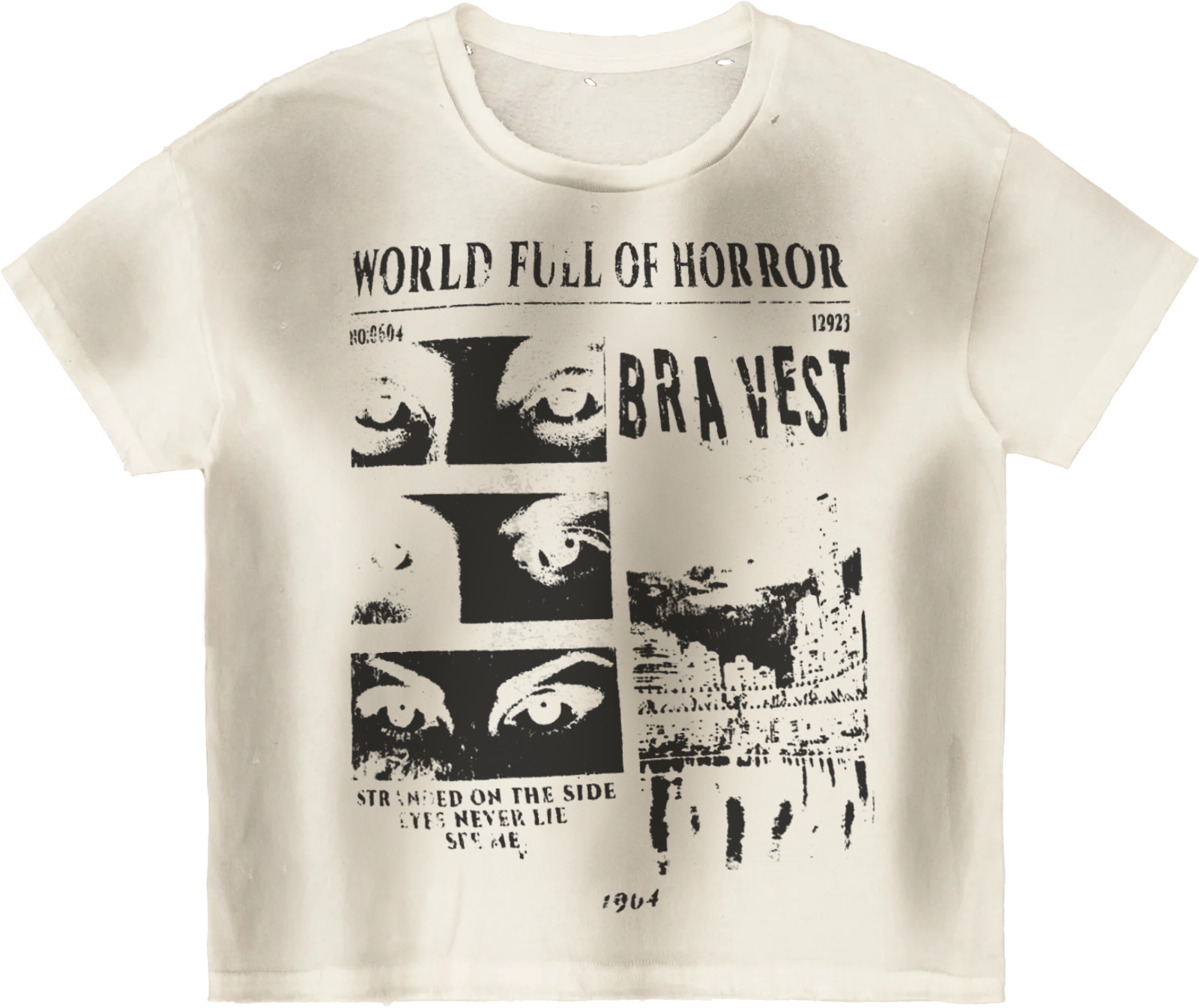 White Horrors Vintage Tee