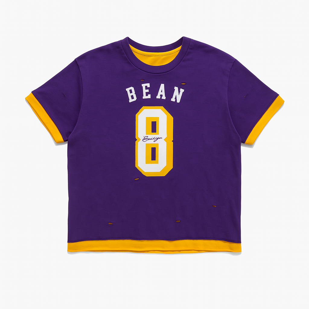 BEAN Double-Layer Vintage Tee Purple