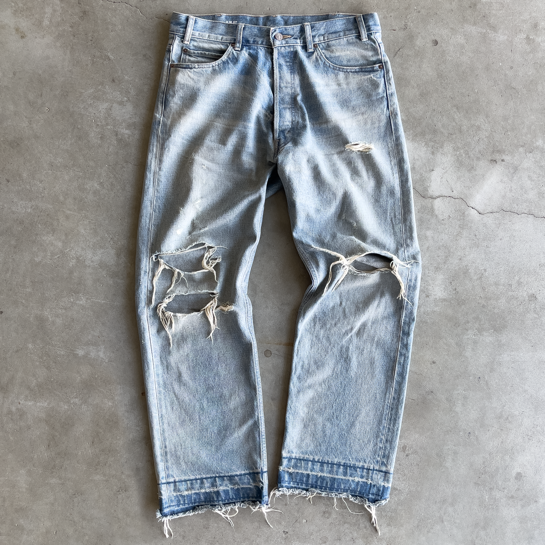 Vintage Blue Thrashed Denim (UPGRADED)