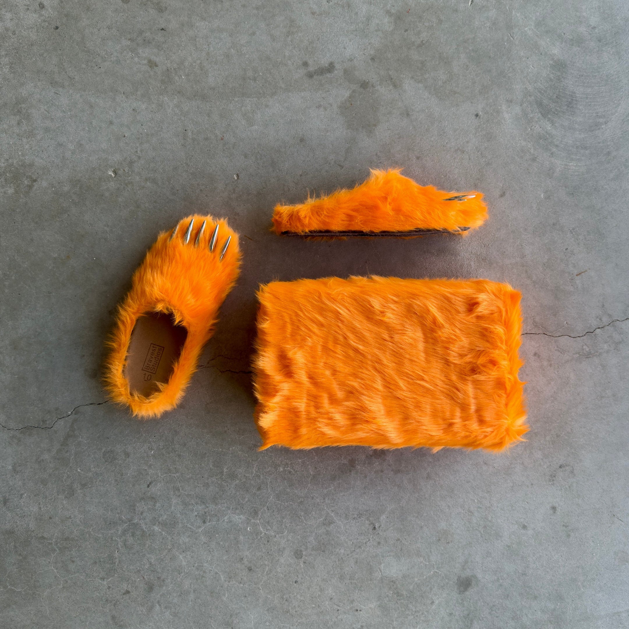 Glorange Bear Claw Mules (Orange)