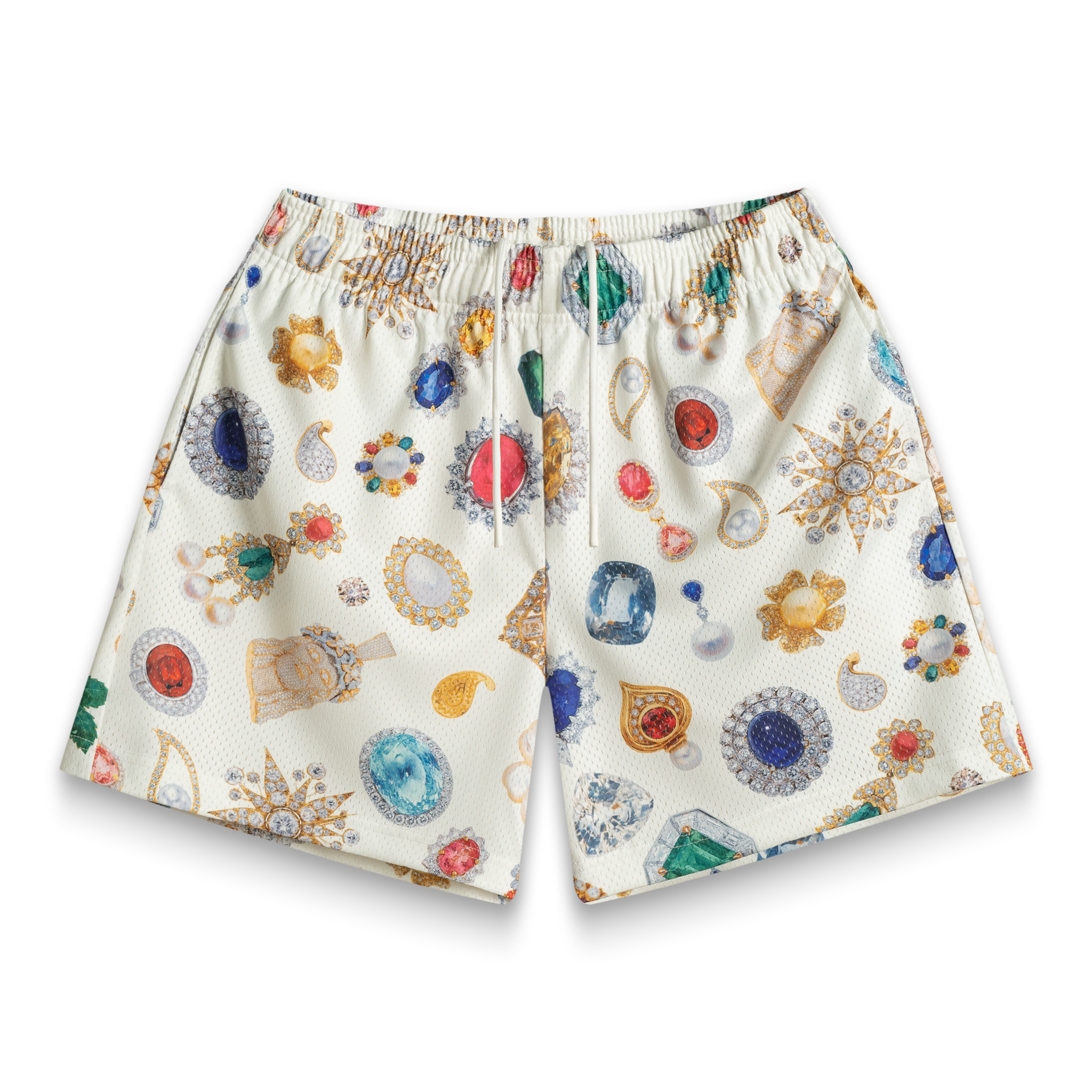 White Jewel Shorts