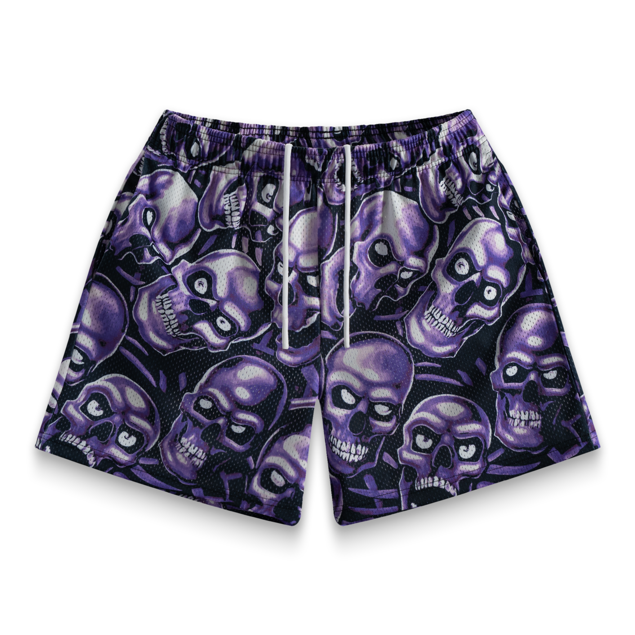 Purple Skully Shorts