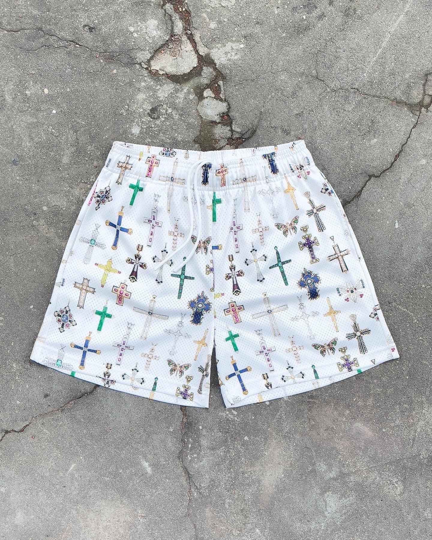 White Cross Shorts 5 White Cross Shorts