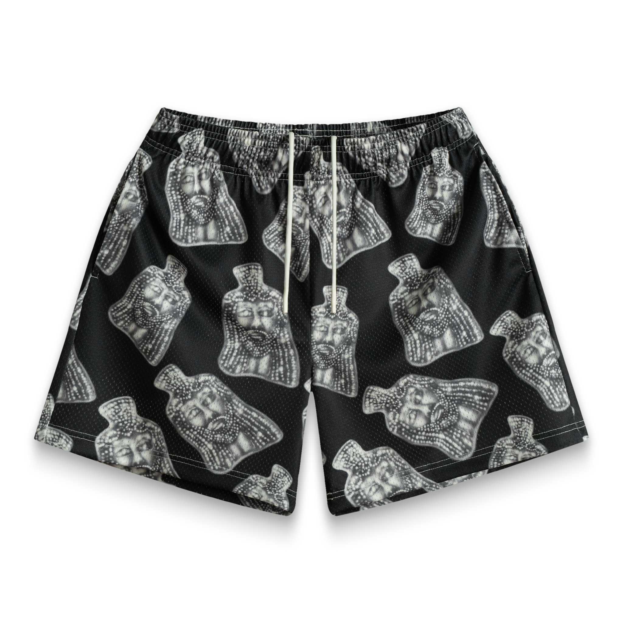 Black Jesus Piece Shorts