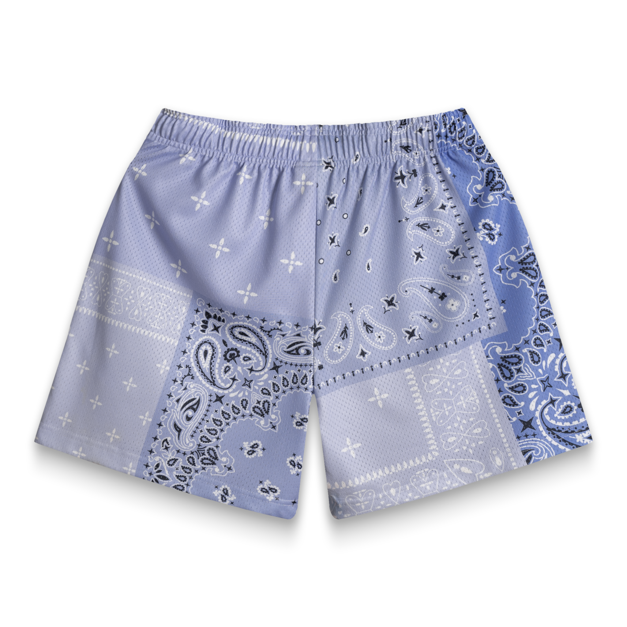 Sky Patchwork Paisley Shorts 3 Sky Patchwork Paisley Shorts