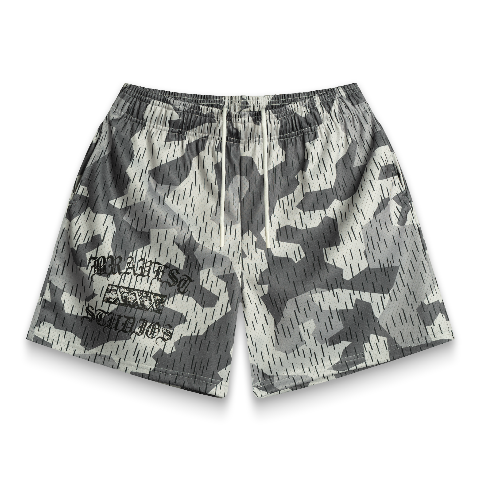 Grey Splinter Shorts