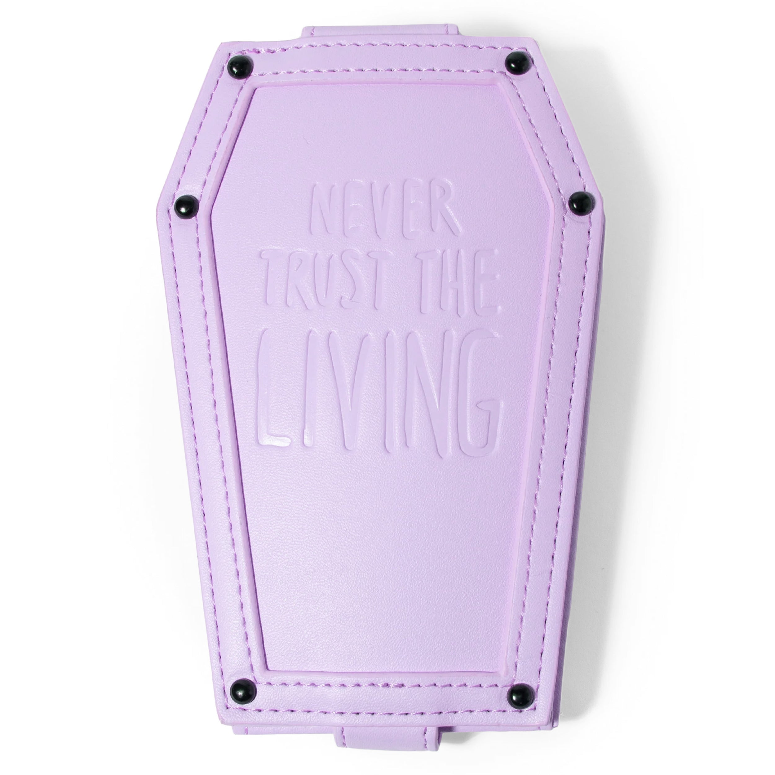 Never Trust Purple Coffin Cardholder Wallet