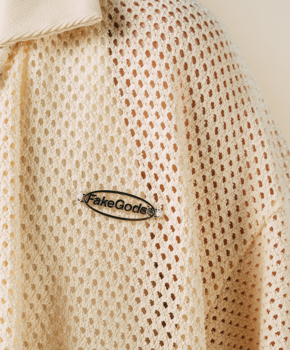 CROCHET SHIRT CREAM 10 CROCHET SHIRT CREAM