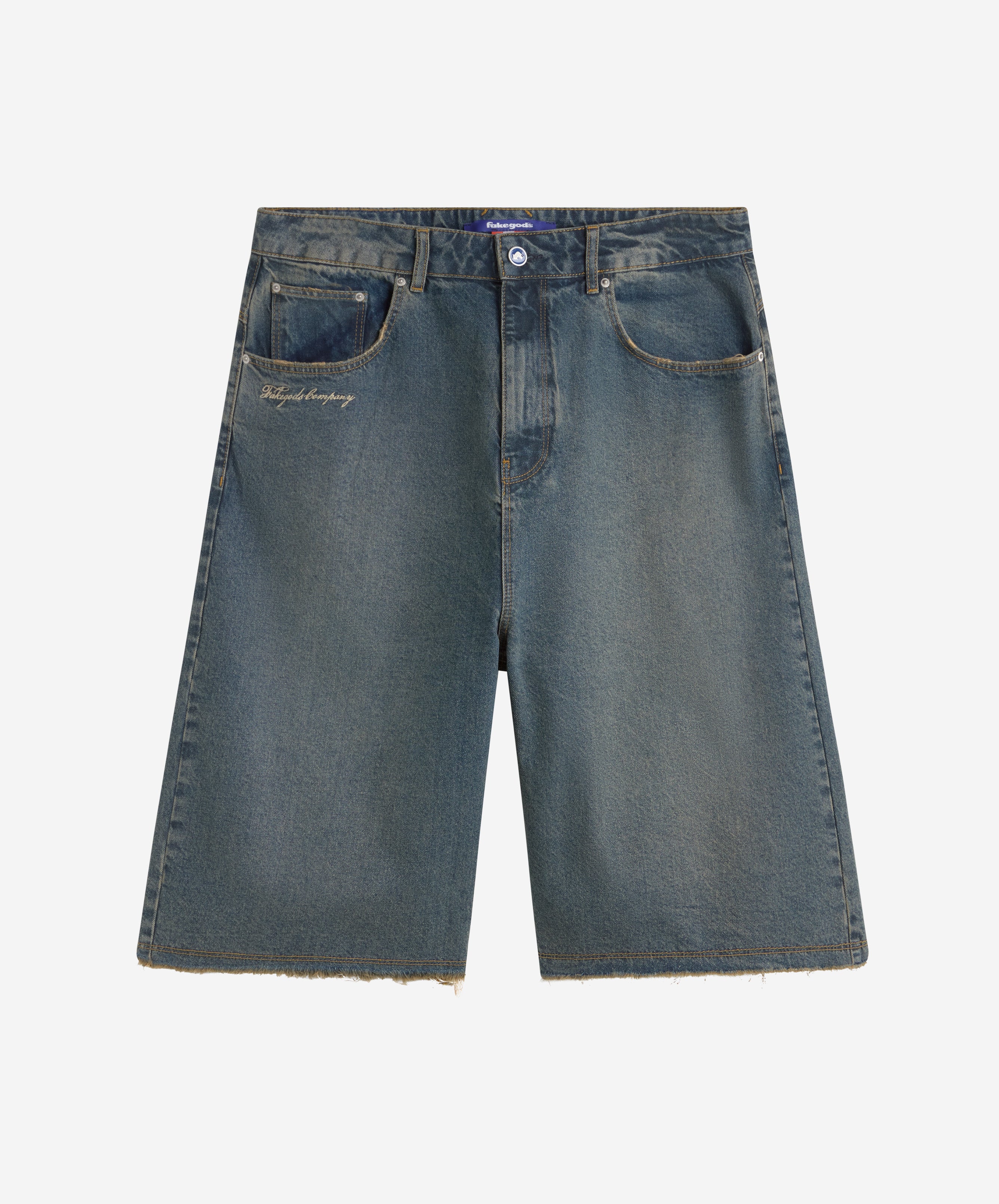 DENIM JORTS BLUE