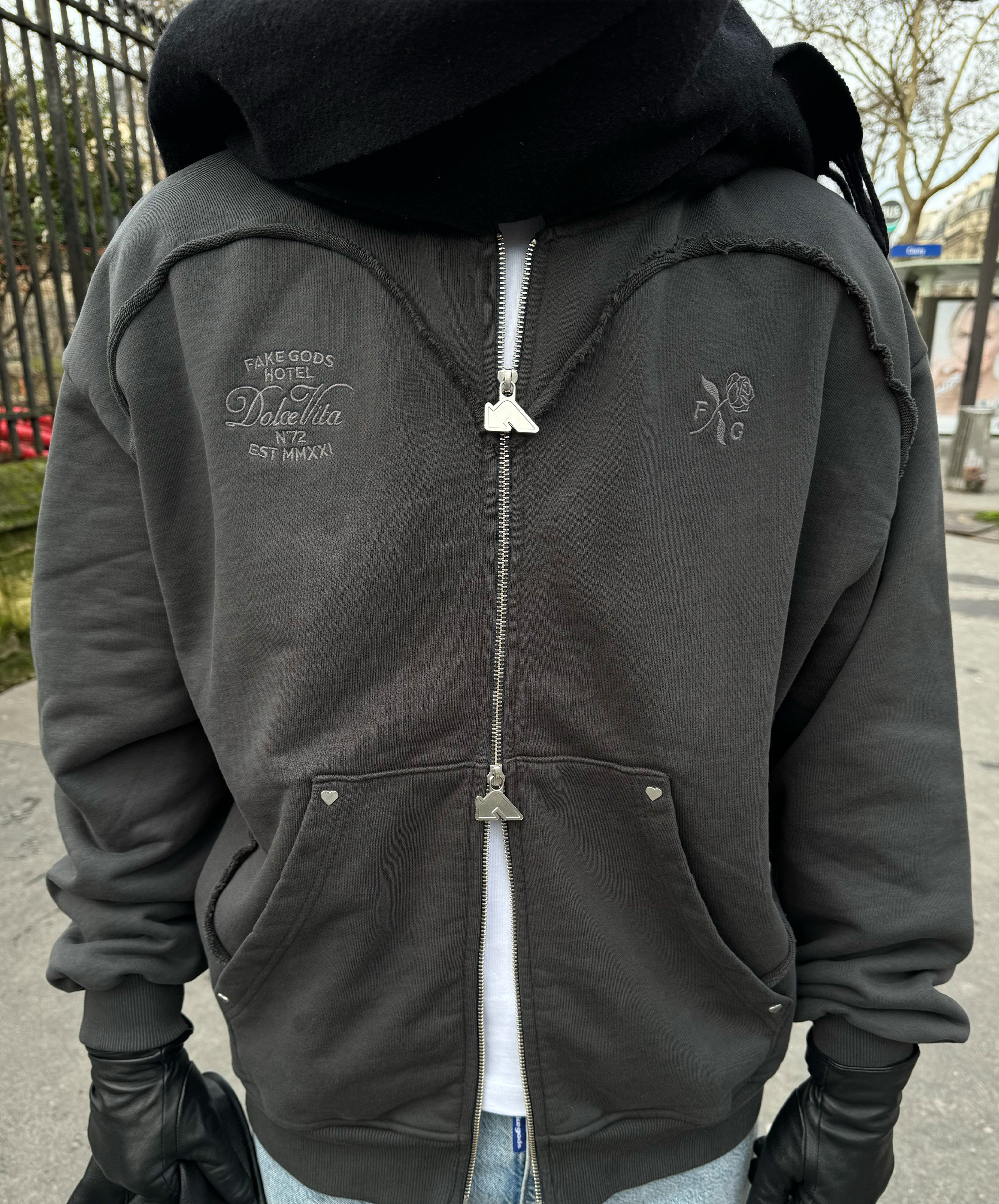 DOLCE VITA ZIPPER DARK GREY 9 DOLCE VITA ZIPPER DARK GREY