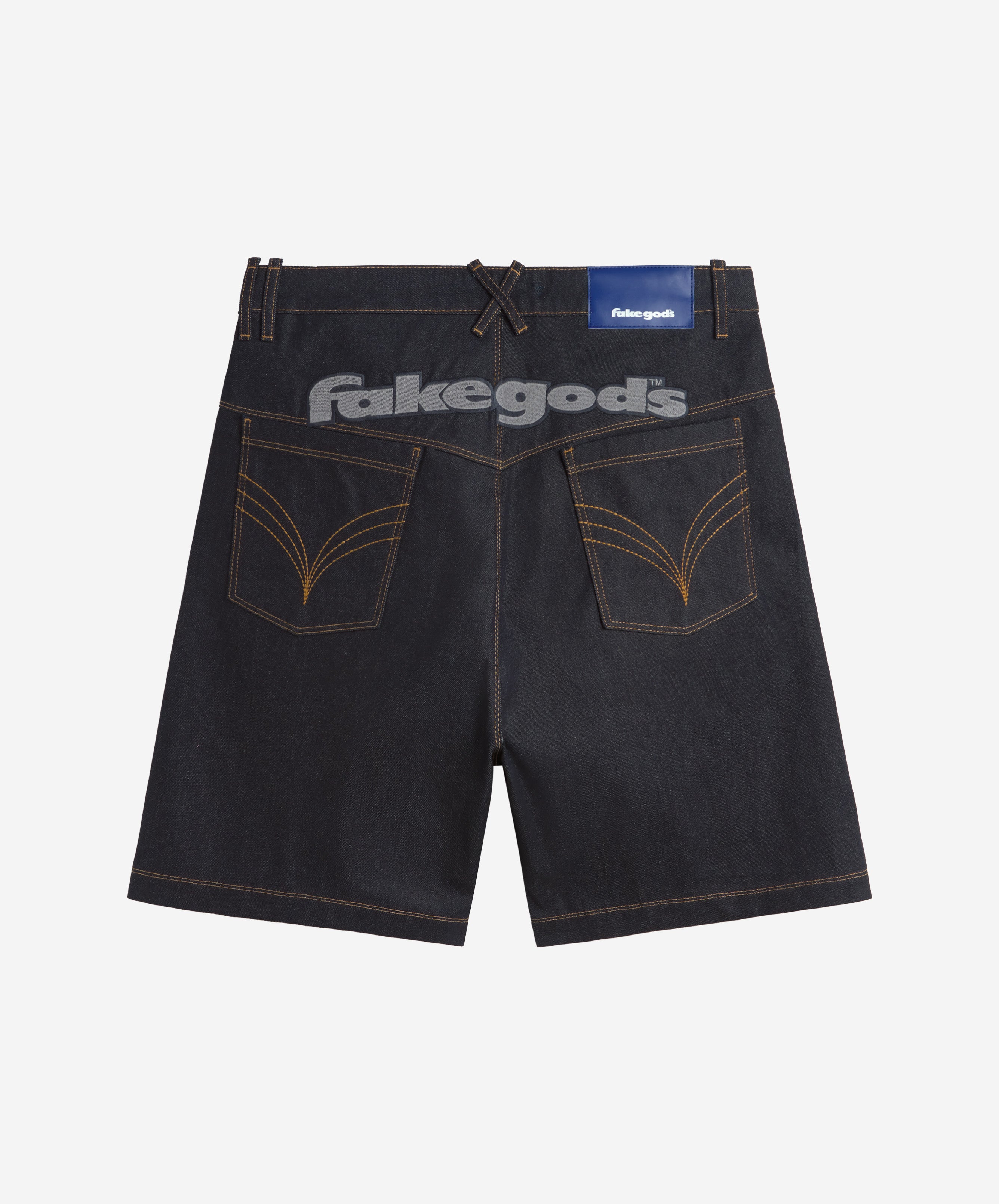 fakegods DENIM SHORTS NAVY