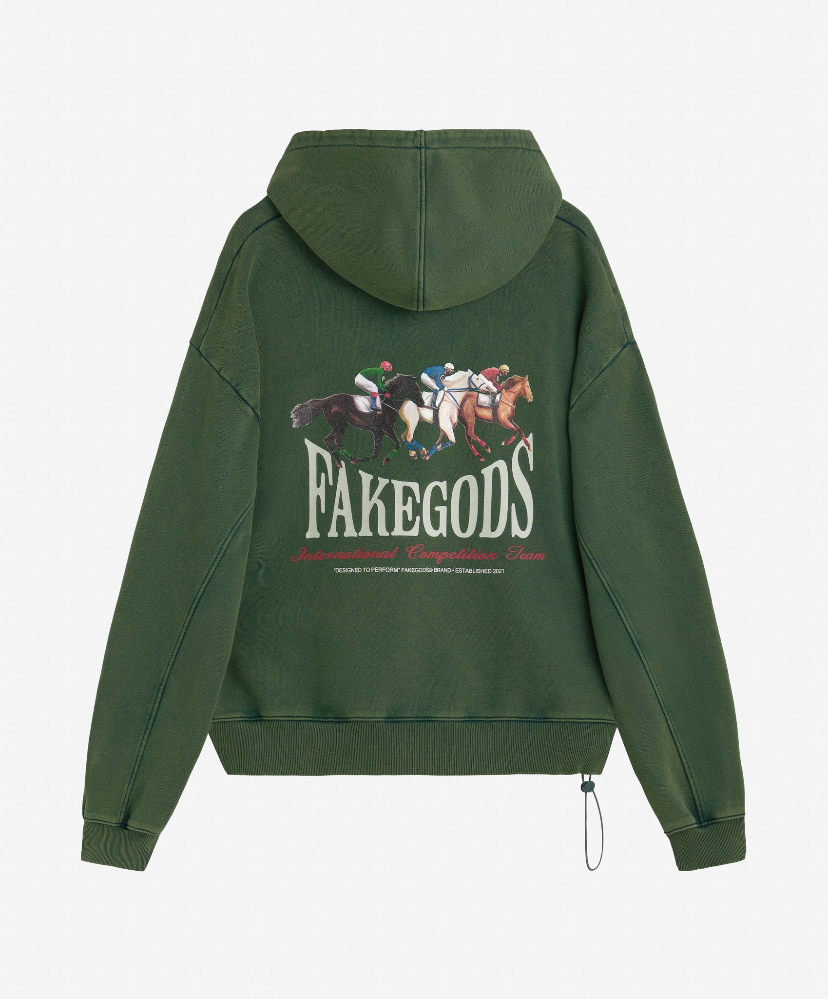 HORSE RACE HOODIE GREEN