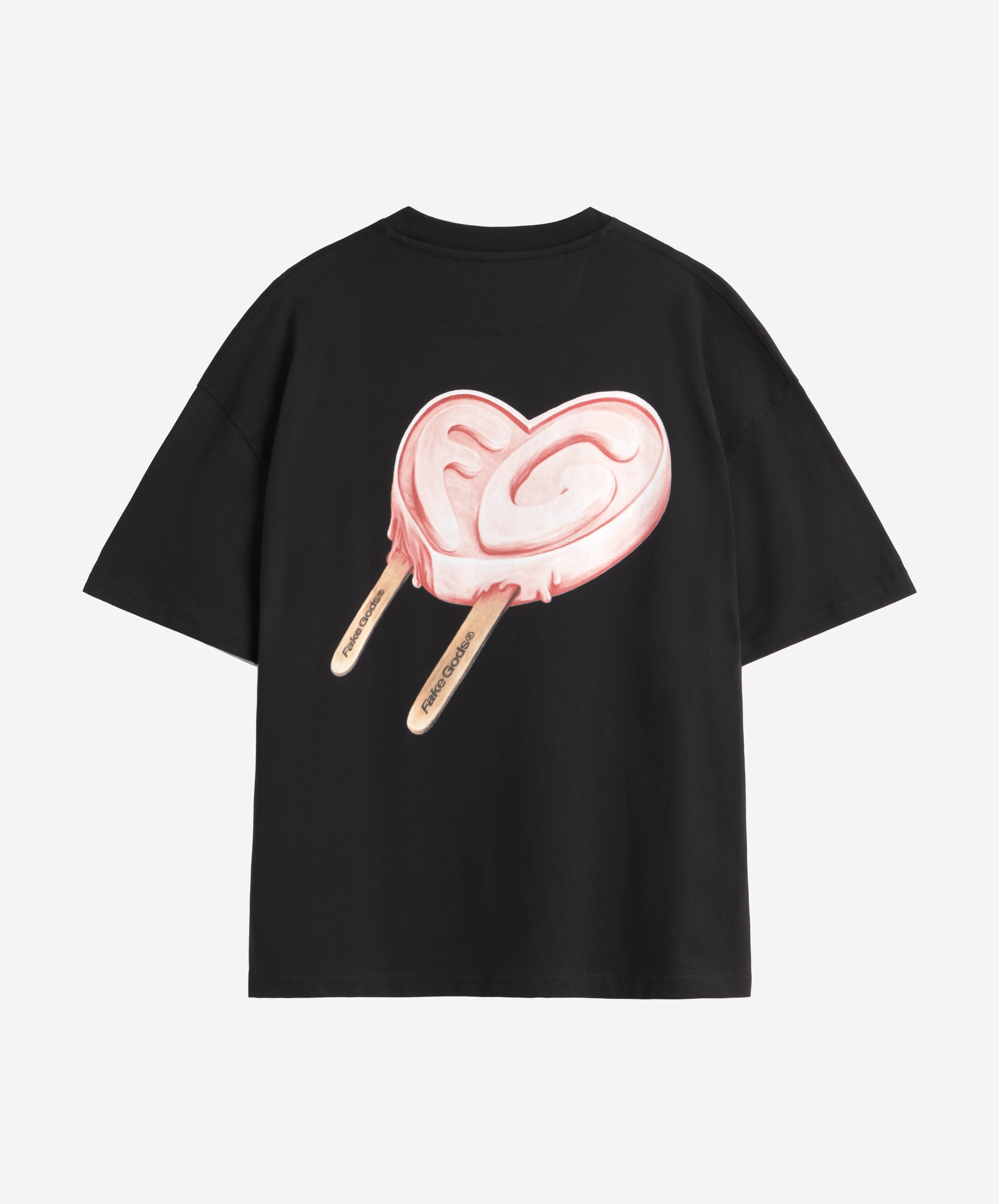 ICED HEART TEE BLACK