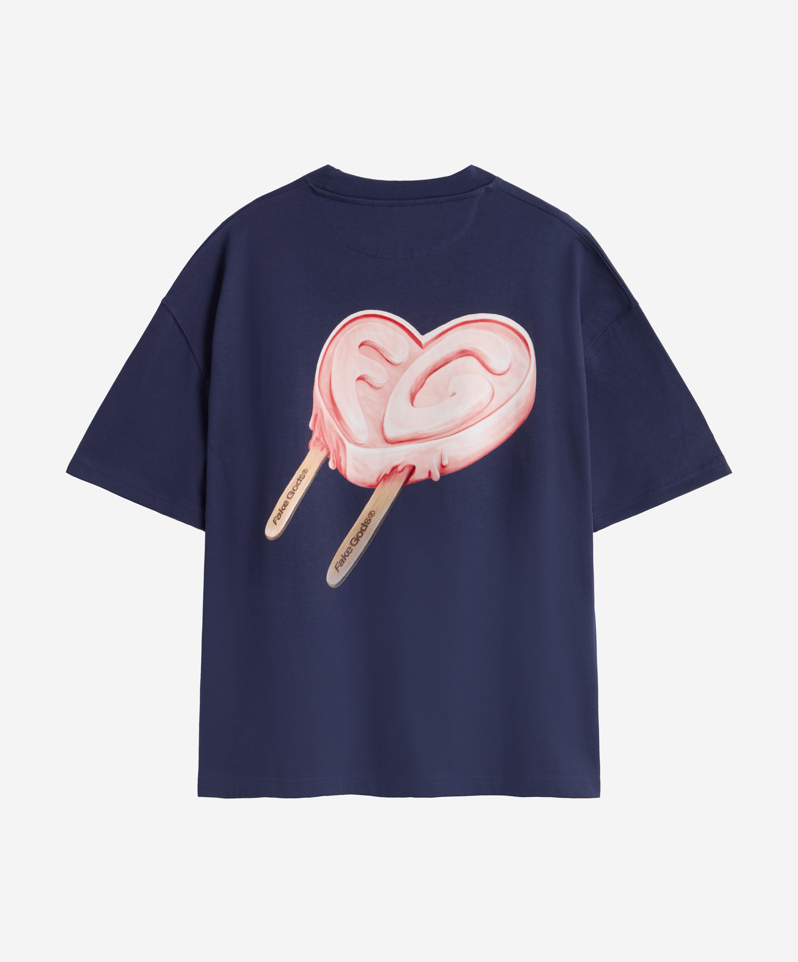 ICED HEART TEE NAVY