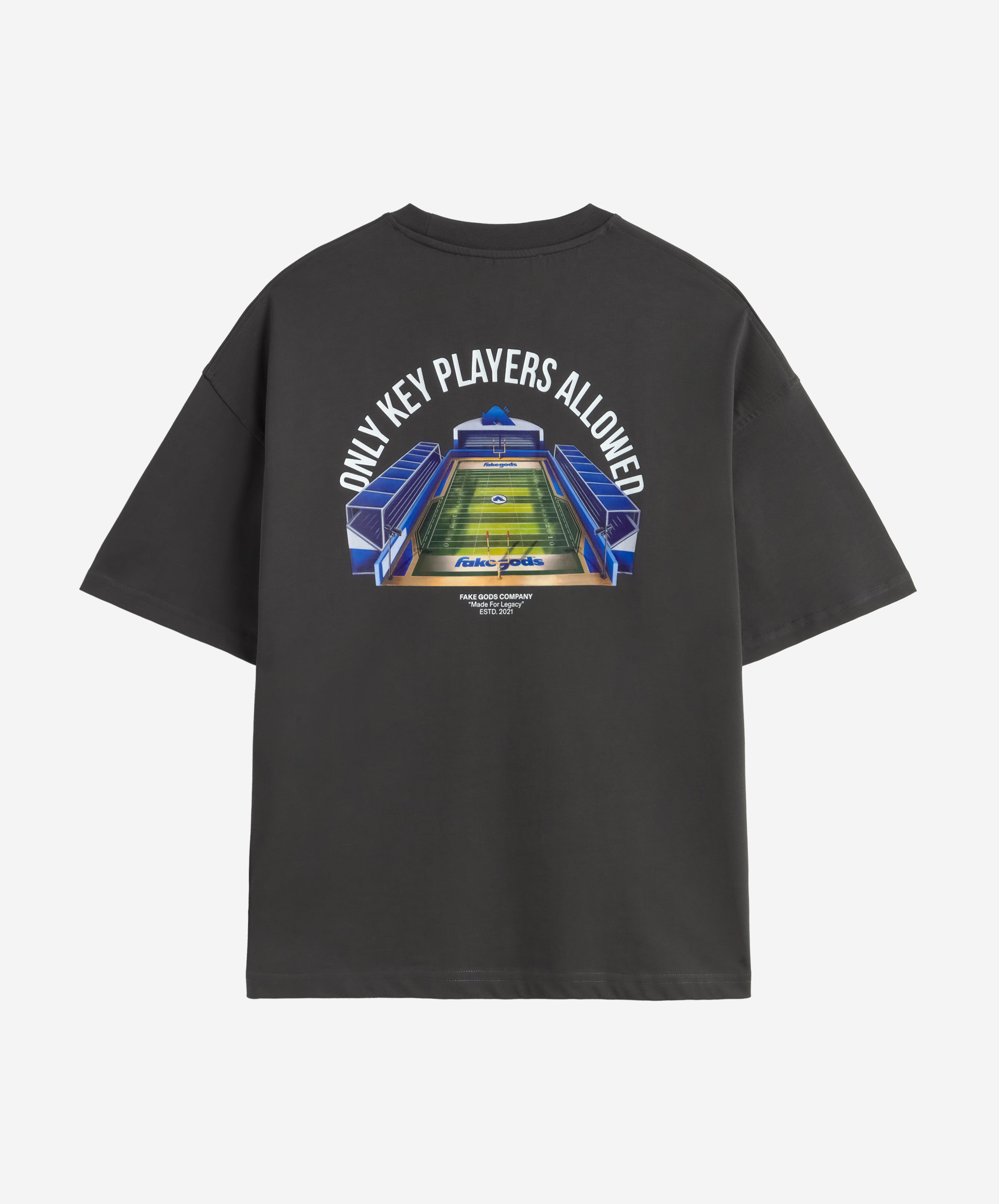 KEY PLAYERS ONLY TEE DARK GREY