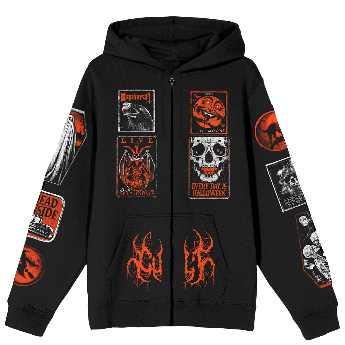 DIY Halloween Zip-Up Hoodie