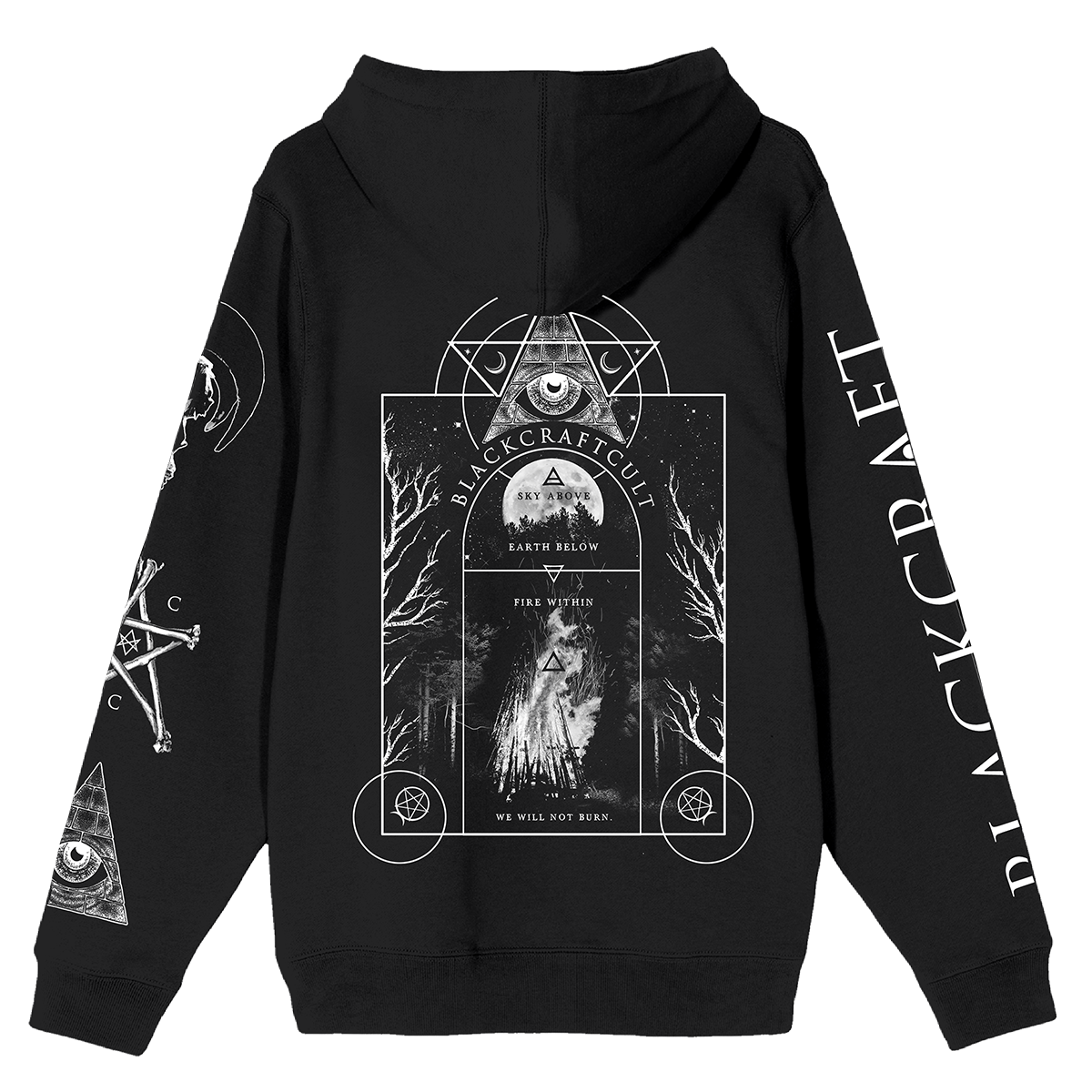 Evil Eye Bonfire Zip-Up Hoodie