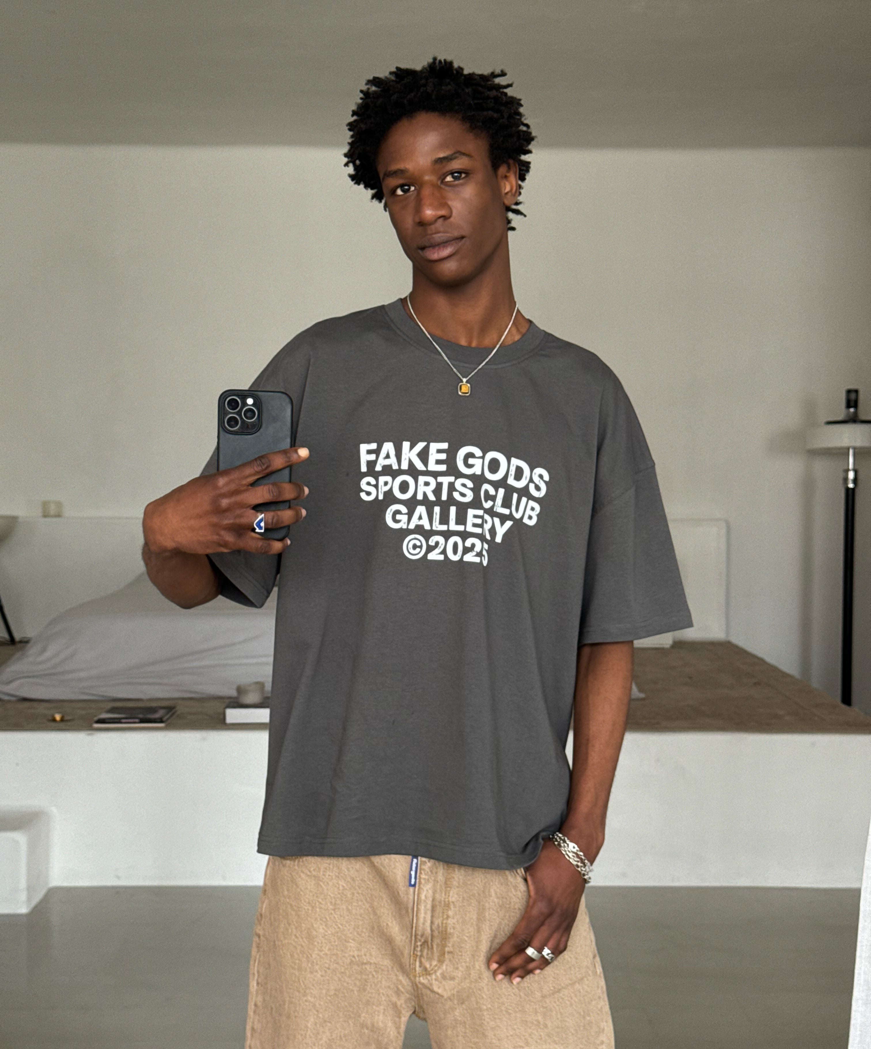 SPORTS GALLERY TEE DARK GREY 3 SPORTS GALLERY TEE DARK GREY