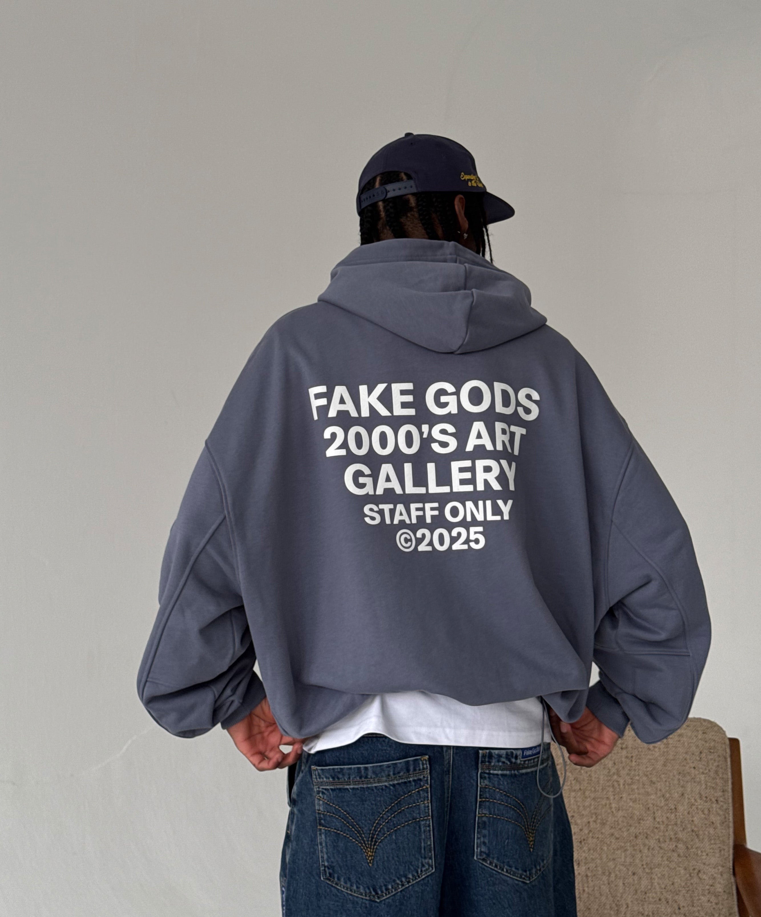 STAFF HOODIE BLUE GREY 3 STAFF HOODIE BLUE GREY
