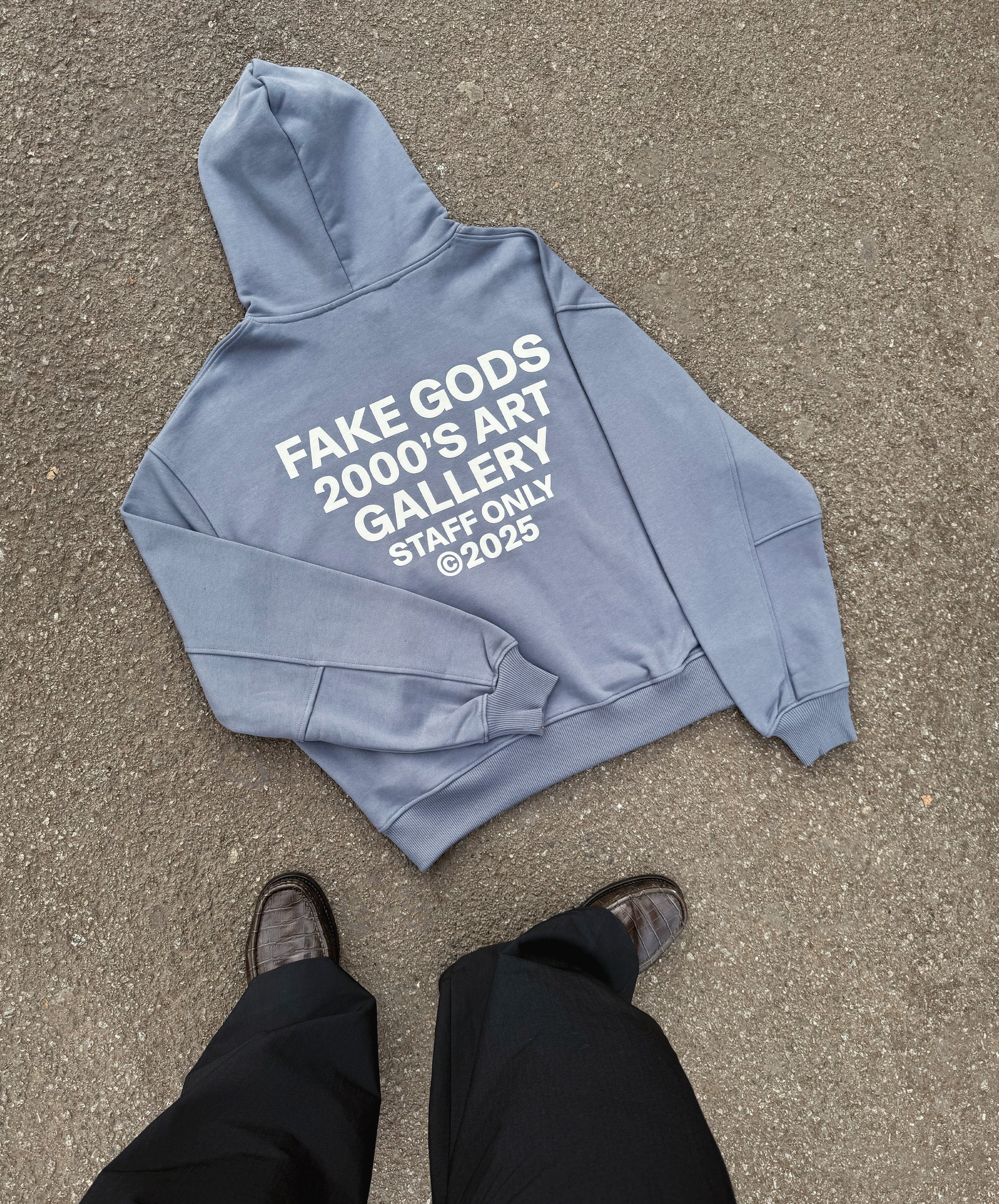 STAFF HOODIE BLUE GREY 9 STAFF HOODIE BLUE GREY