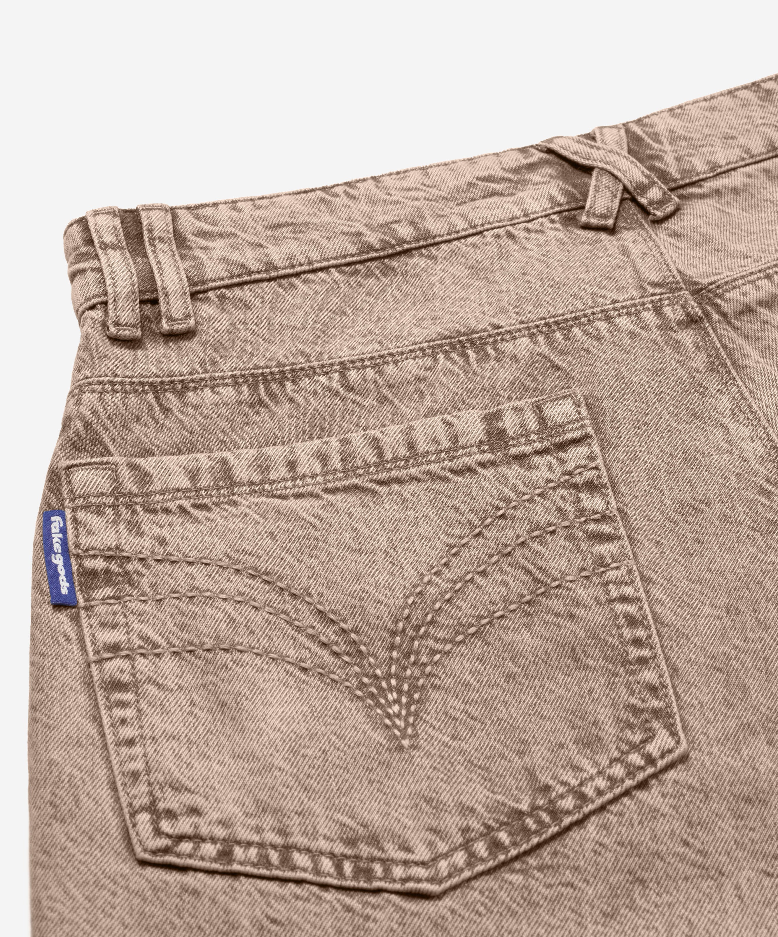TM DENIM TROUSERS BROWN 4 TM DENIM TROUSERS BROWN