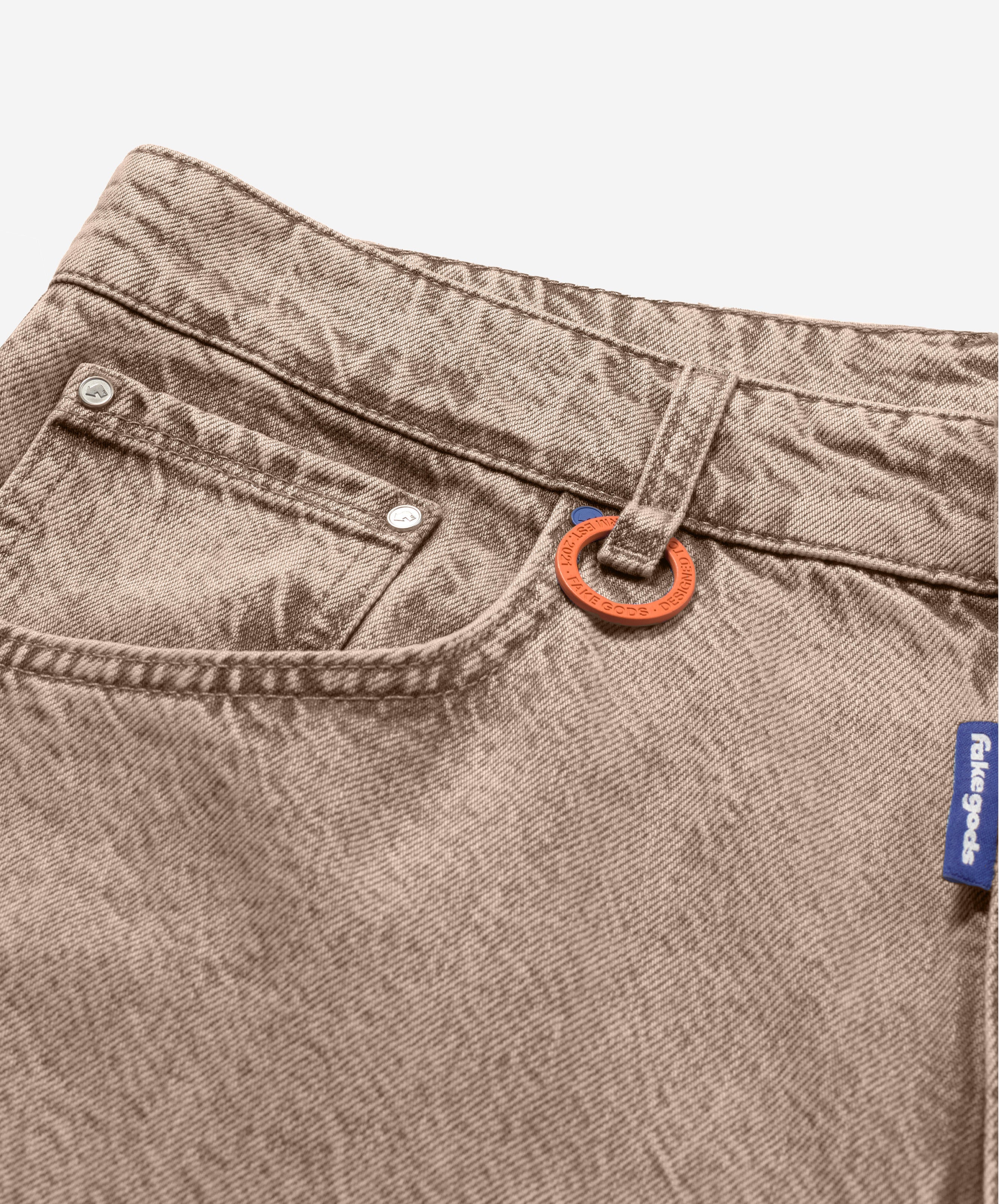 TM DENIM TROUSERS BROWN 5 TM DENIM TROUSERS BROWN