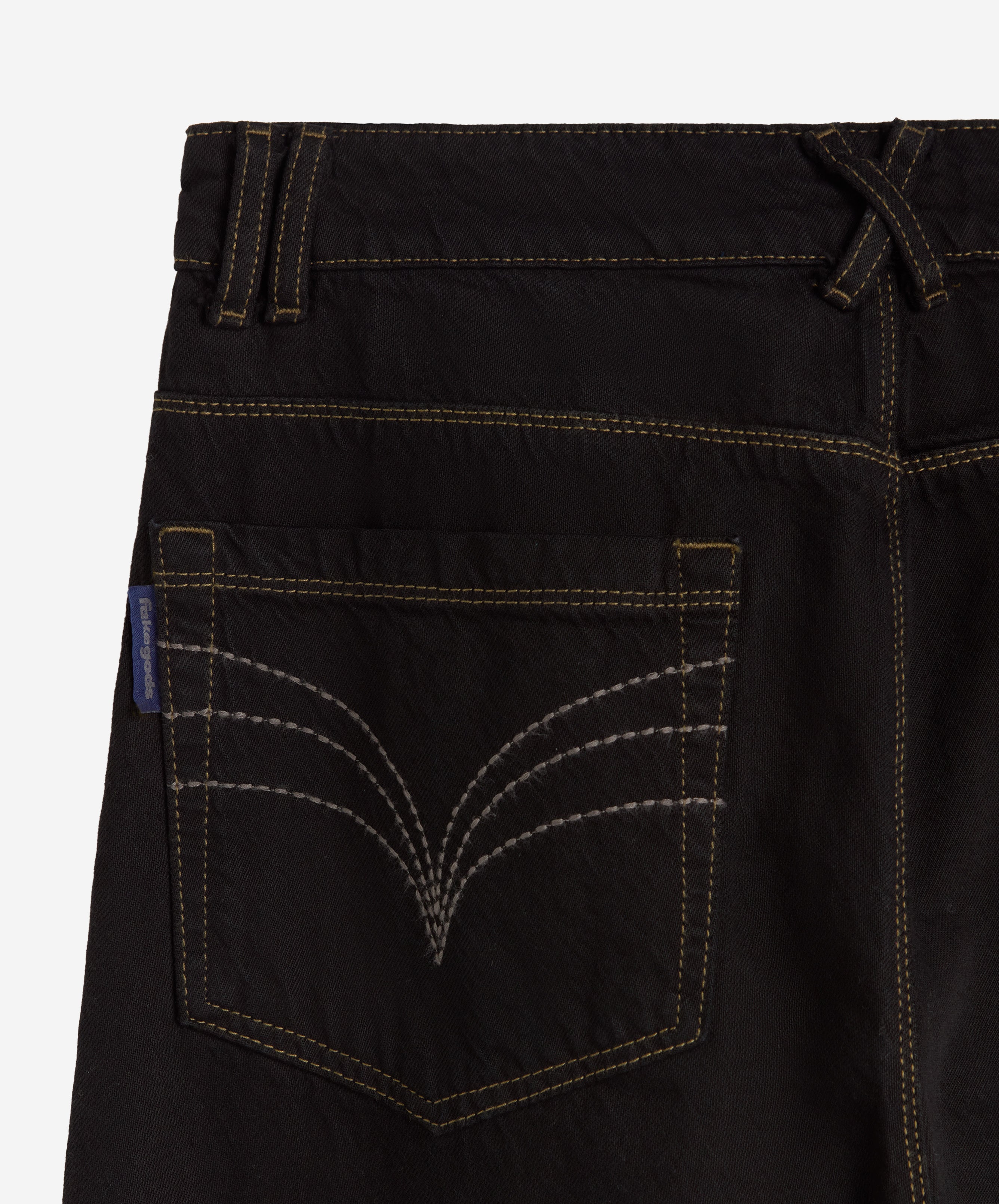 TM OVERDYED DENIM TROUSERS BLACK 7 TM OVERDYED DENIM TROUSERS BLACK