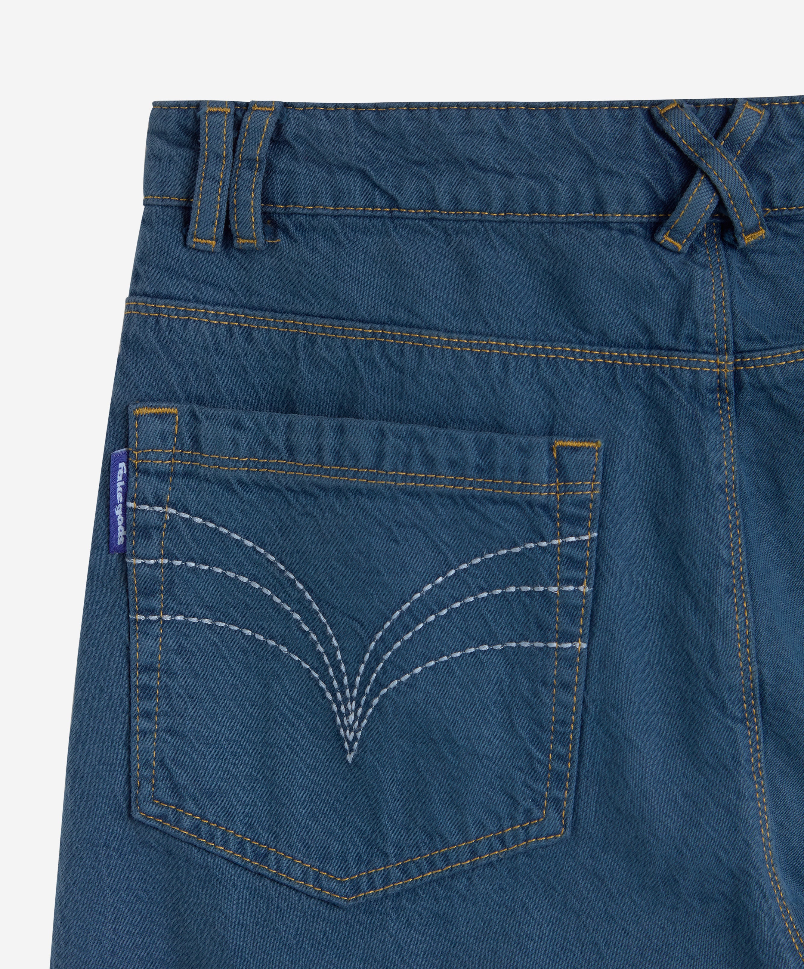 TM OVERDYED DENIM TROUSERS BLUE 7 TM OVERDYED DENIM TROUSERS BLUE