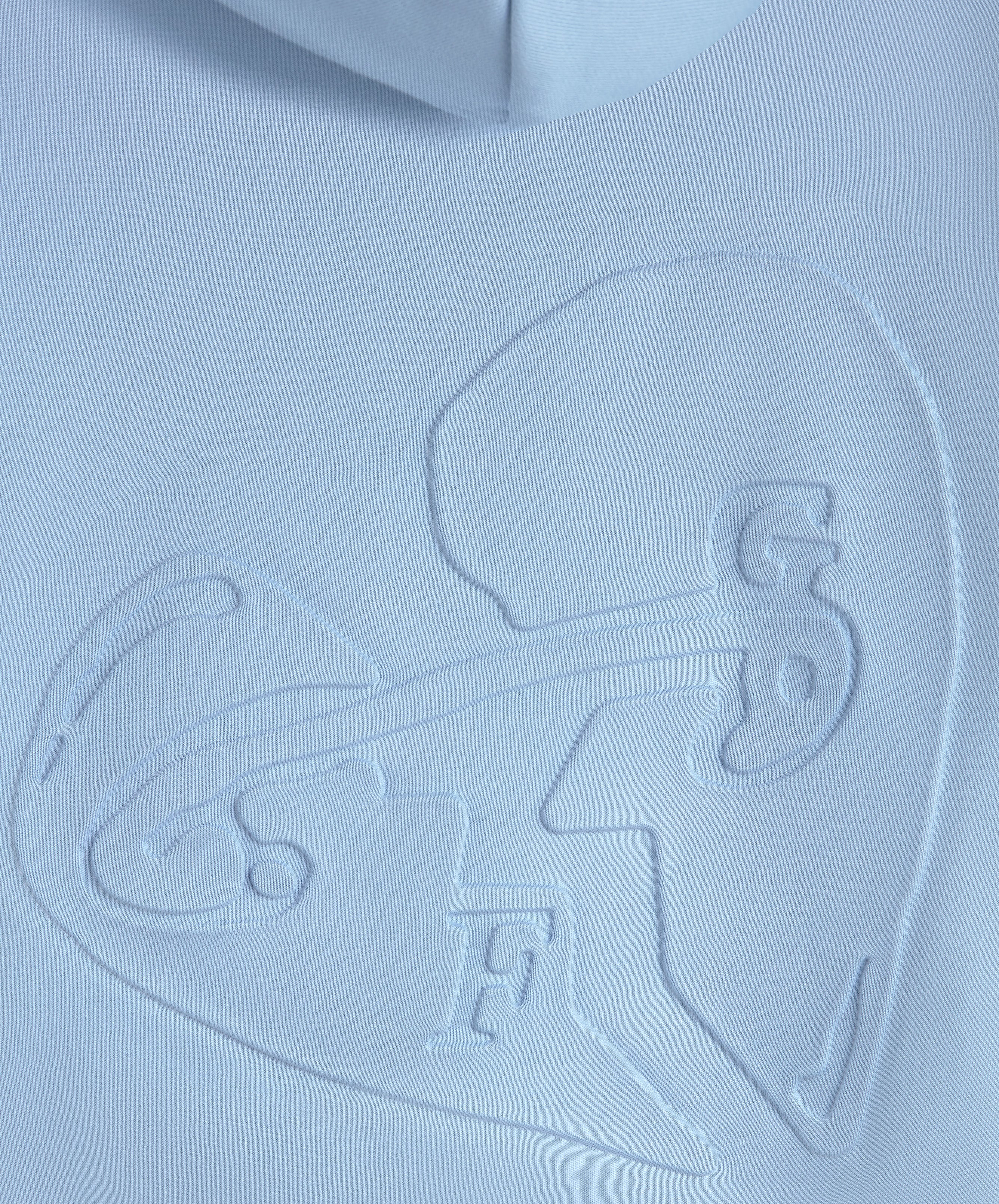 VALENTINE'S EMBOSSED HOODIE BLUE 6 VALENTINE'S EMBOSSED HOODIE BLUE