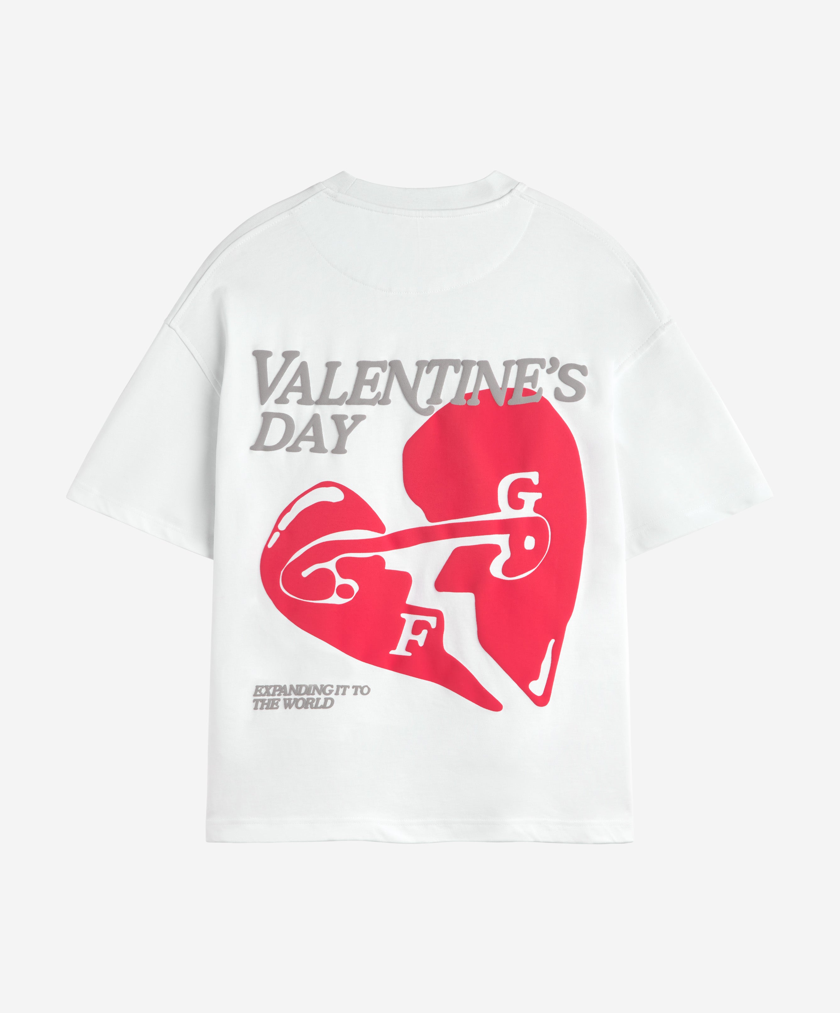 VALENTINE'S TEE WHITE-RED