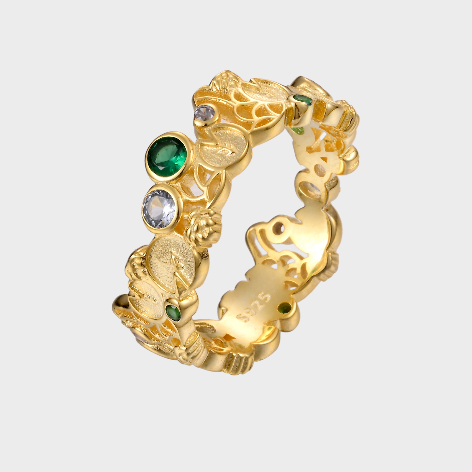Water Lilies - Gold Ring