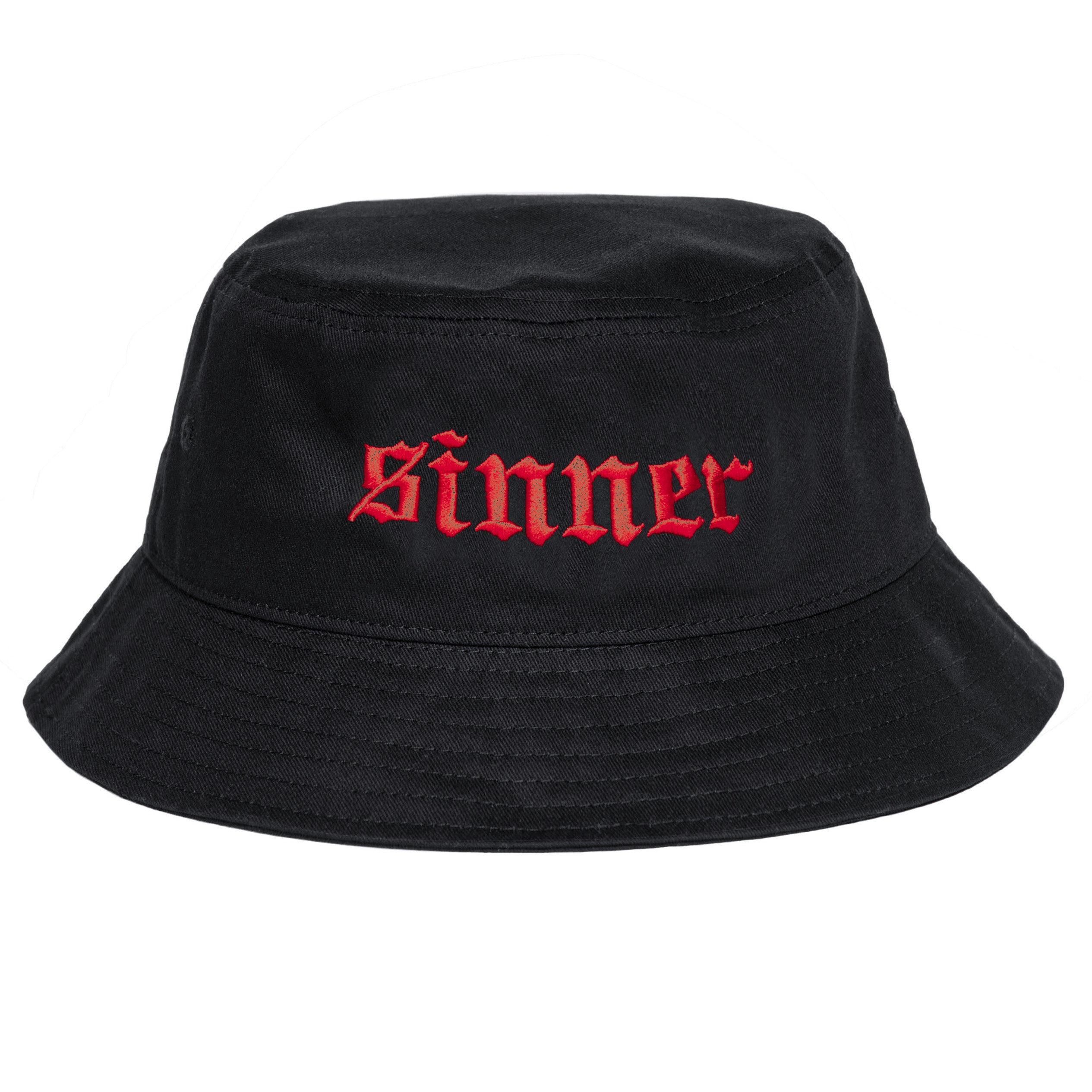 Sinner Black Bucket Hat