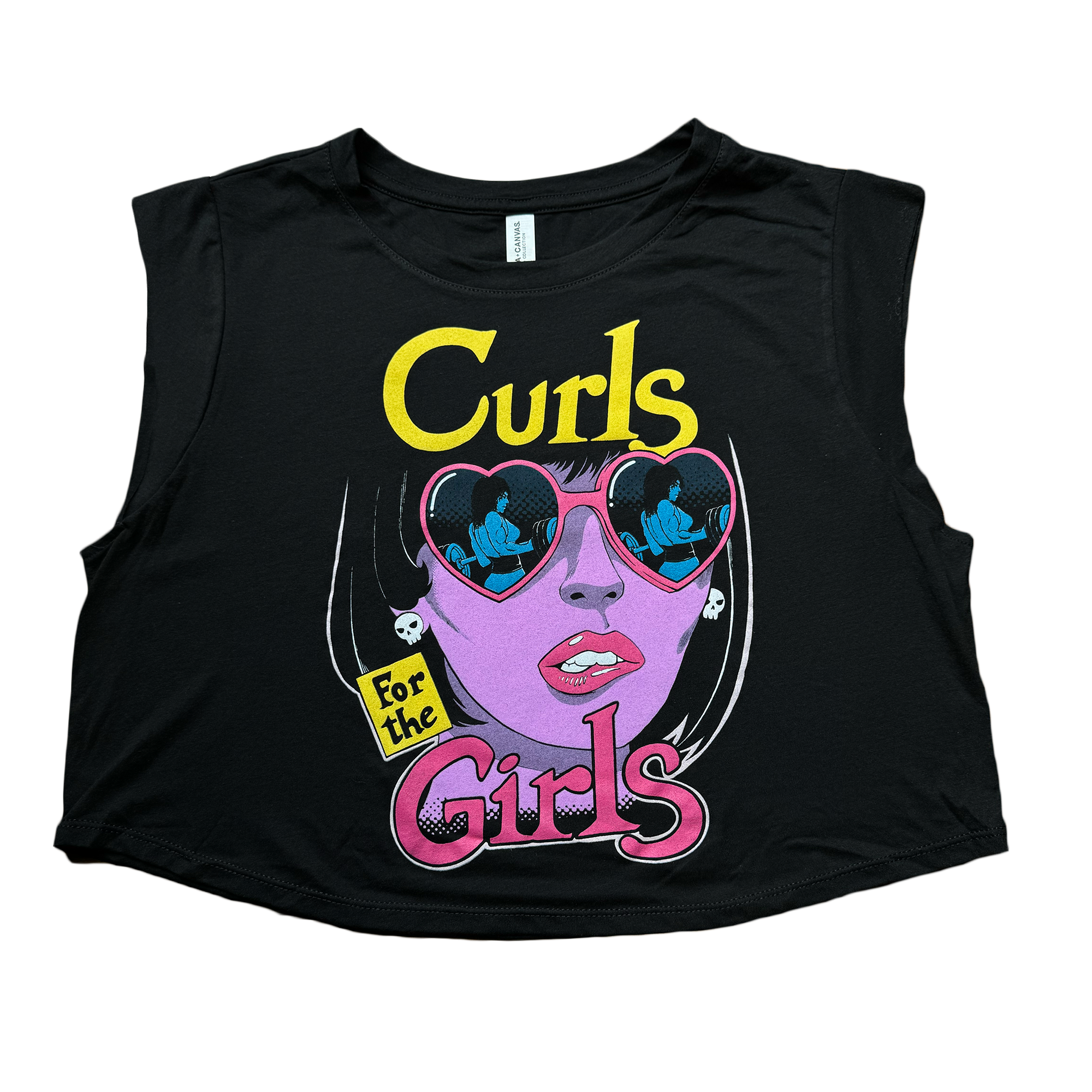CURLS For The GIRLS (Black Crop Top Tank LIMITED Edition)