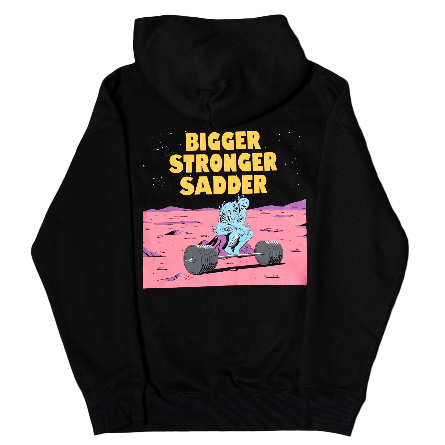BIGGER. STRONGER. SADDER. (Limited Edition Black Hoodie)