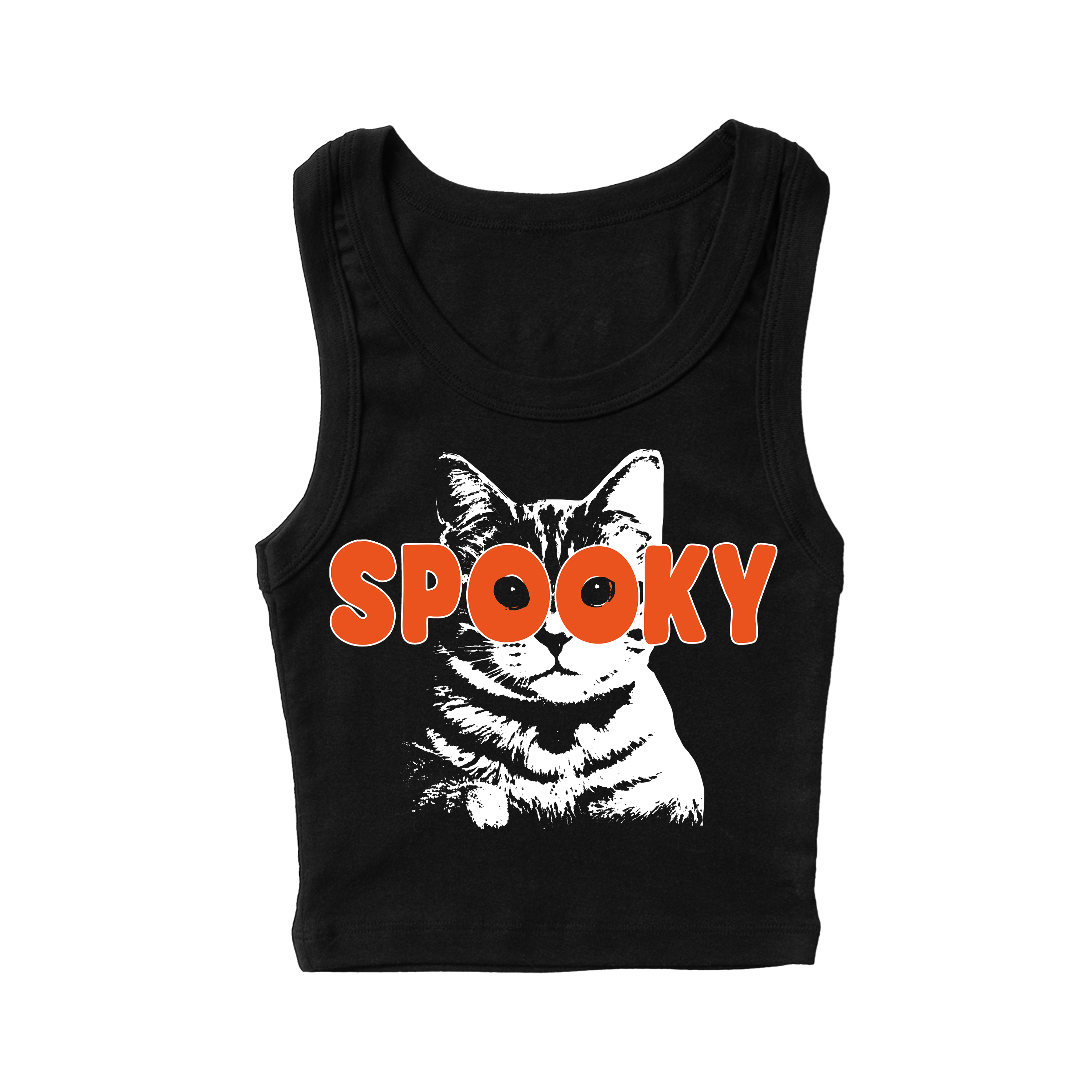 Spooky Waitress Crop Tank Top