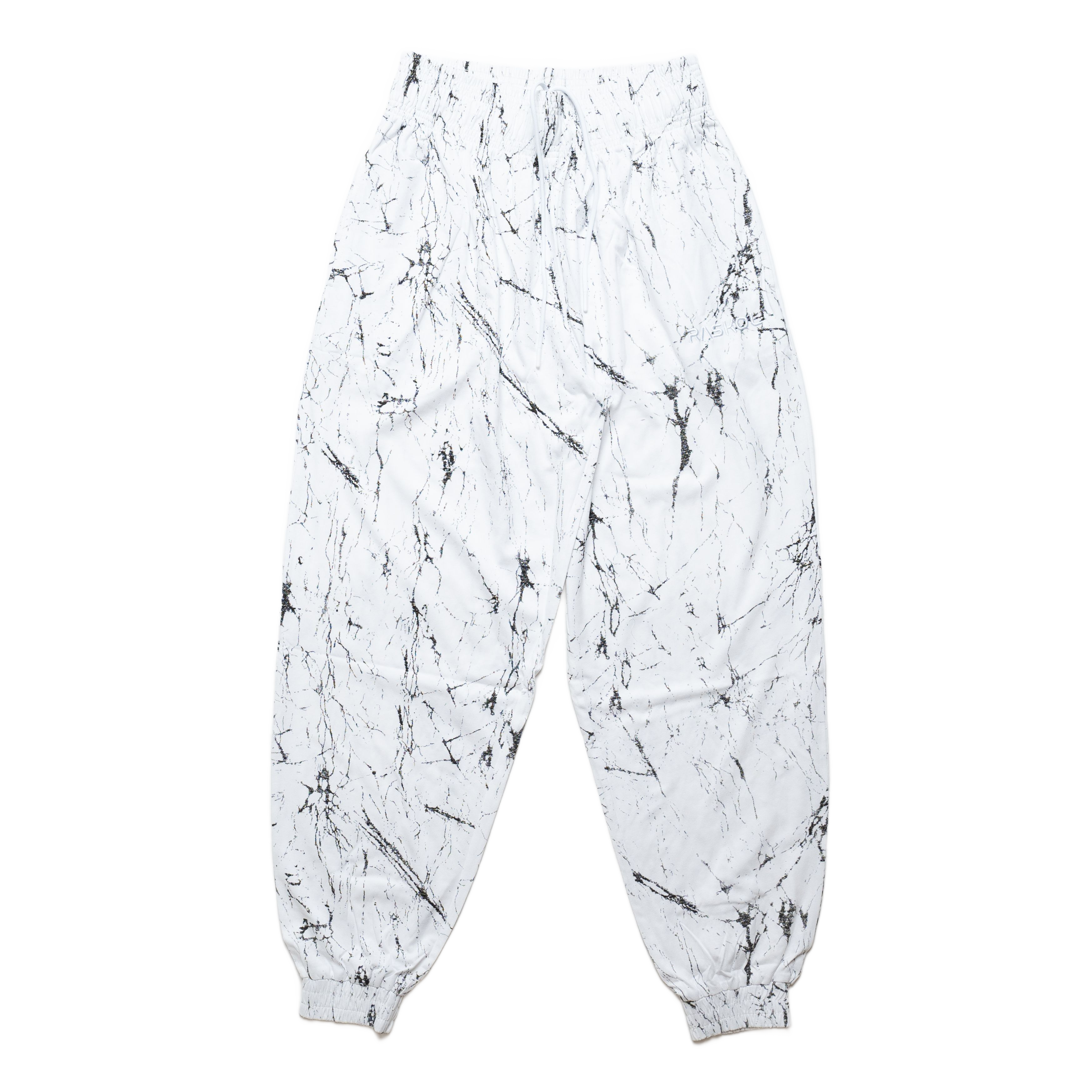 DUMP COVER 2.0 (WHITE MARBLE Parachute Pants)