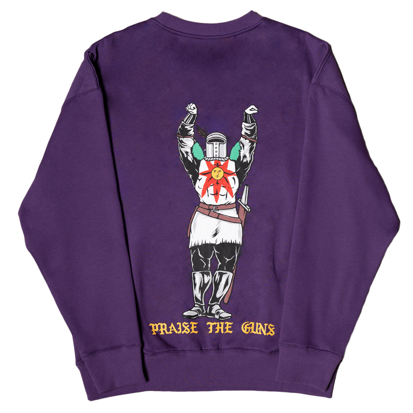Praise The Guns (Royal Purple Comfy Crewneck)