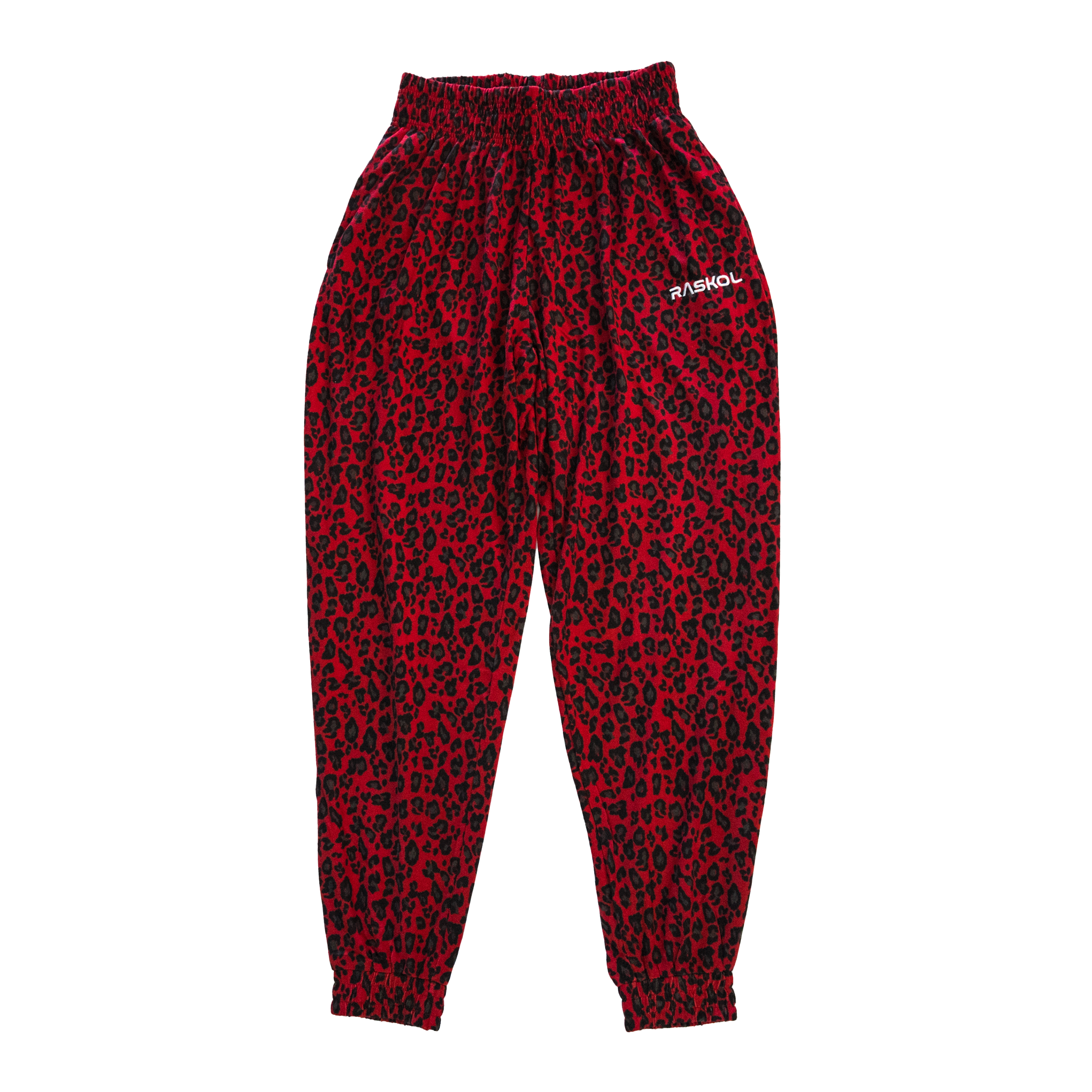 SILK DUMP COVER (RED LEOPARD Parachute Pants)