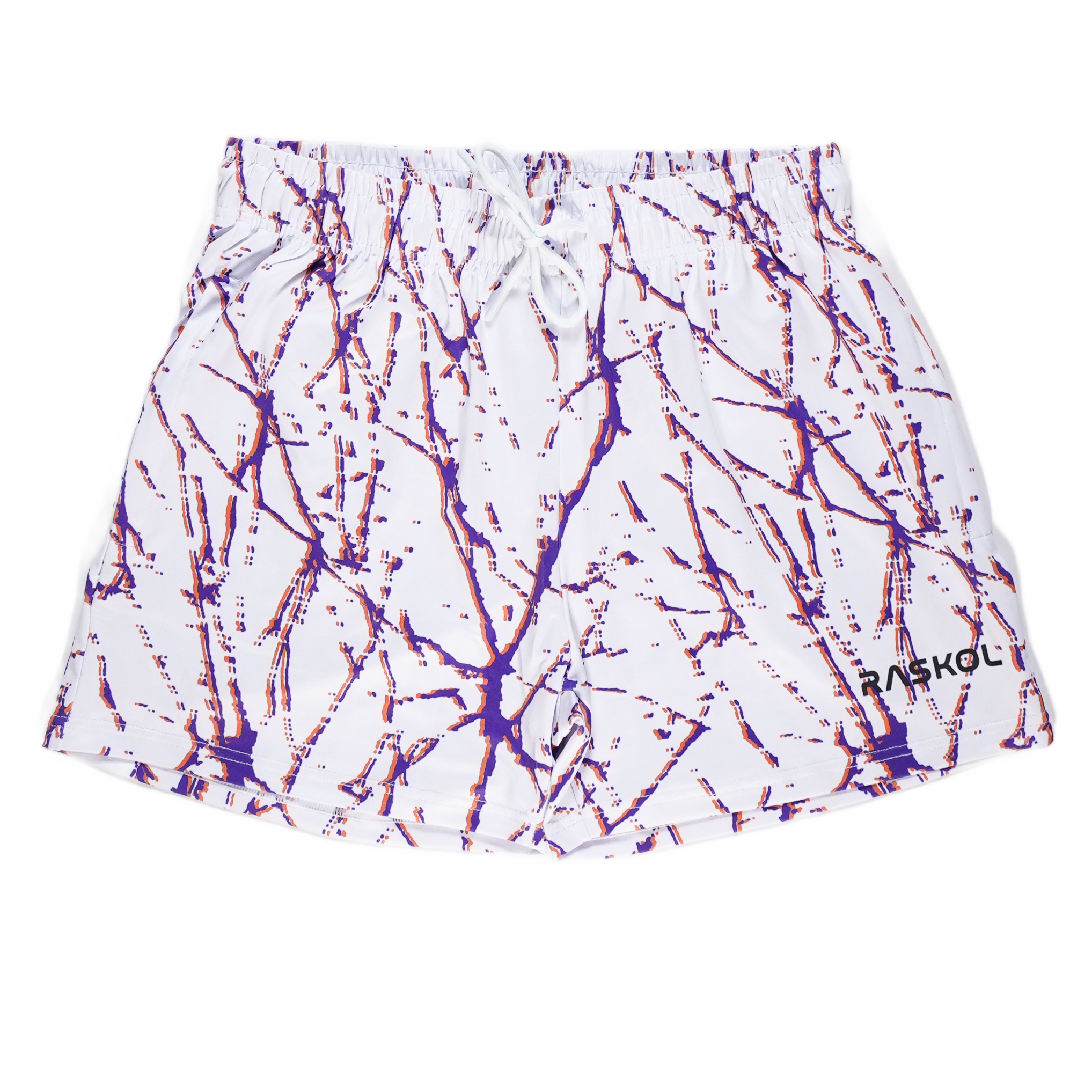 WHITE LIGHTNING APEX Bodybuilding Shorts