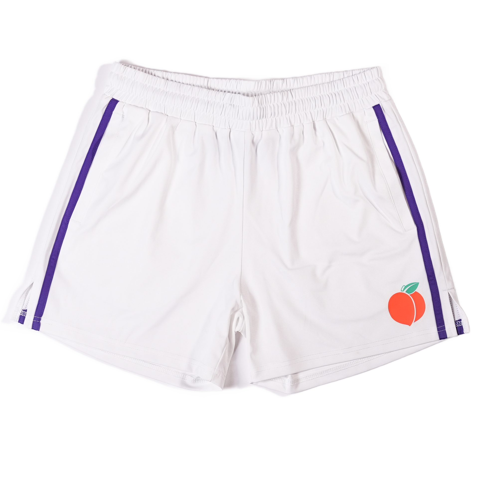WHITE Peach Bodybuilding Shorts